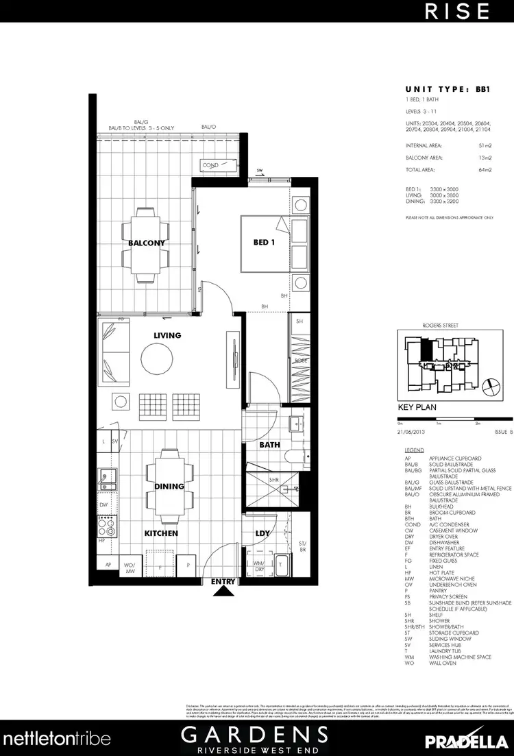 Floorplan of Homely apartment listing, 21004/60 Rogers Street, West End QLD 4101