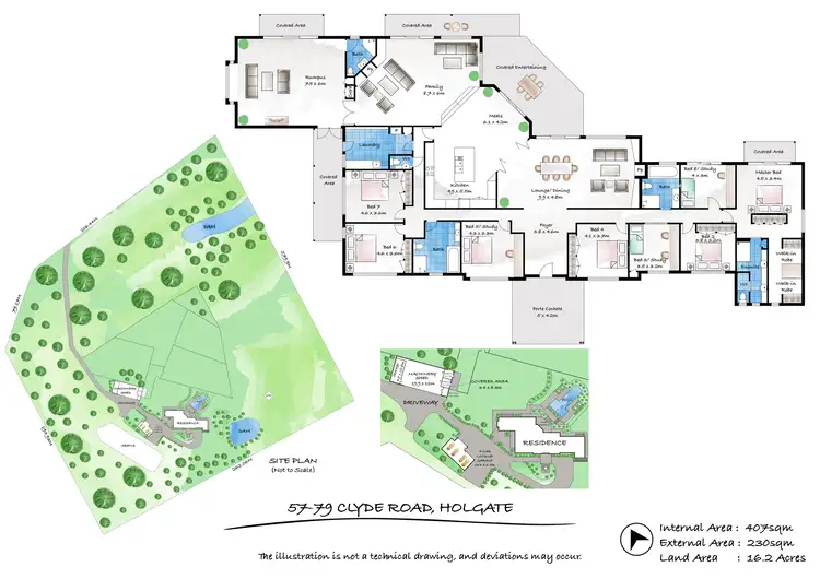 Floorplan of Homely rural property listing, 77 & 79 Clyde Road, Holgate NSW 2250