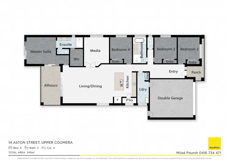 Floorplan of Homely house listing, 14 Aston Street, Upper Coomera QLD 4209