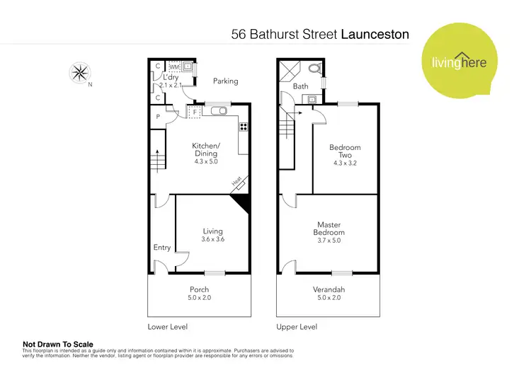 Floorplan of Homely house listing, 2/50A-56A Bathurst Street, Launceston TAS 7250