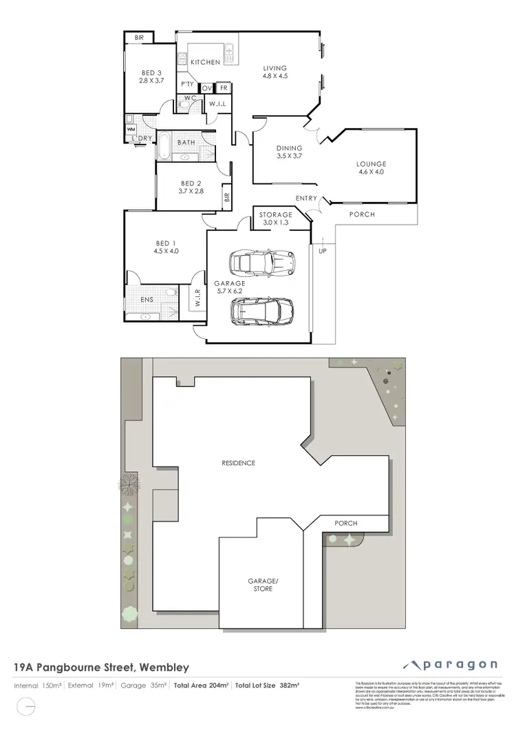 Floorplan of Homely house listing, 19A Pangbourne Street, Wembley WA 6014