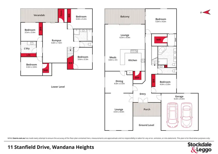 Floorplan of Homely house listing, 11 Stanfield Drive, Wandana Heights VIC 3216