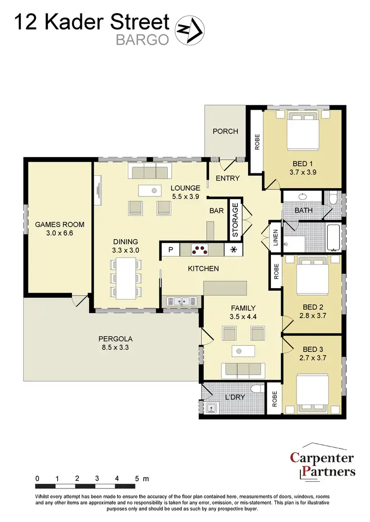 Floorplan of Homely house listing, 12 Kader Street, Bargo NSW 2574
