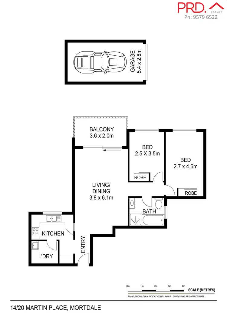 Floorplan of Homely unit listing, 14/20-24 Martin Place, Mortdale NSW 2223