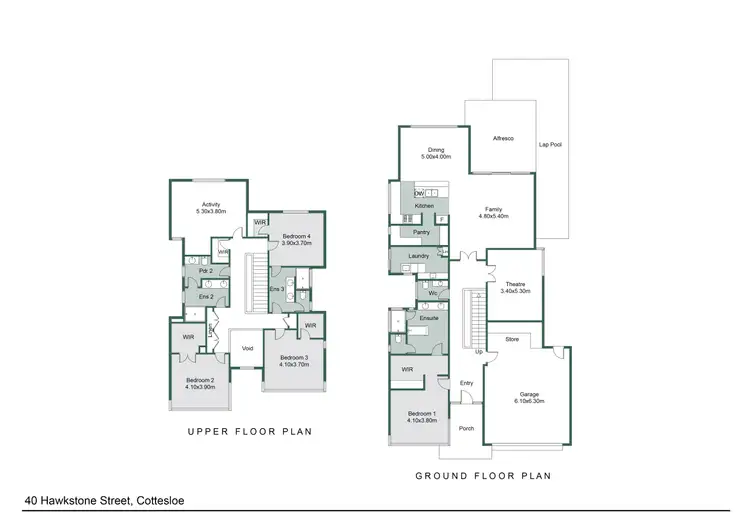Floorplan of Homely house listing, 40 Hawkstone Street, Cottesloe WA 6011