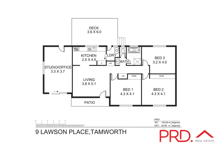 Floorplan of Homely house listing, 9 Lawson Place, Tamworth NSW 2340