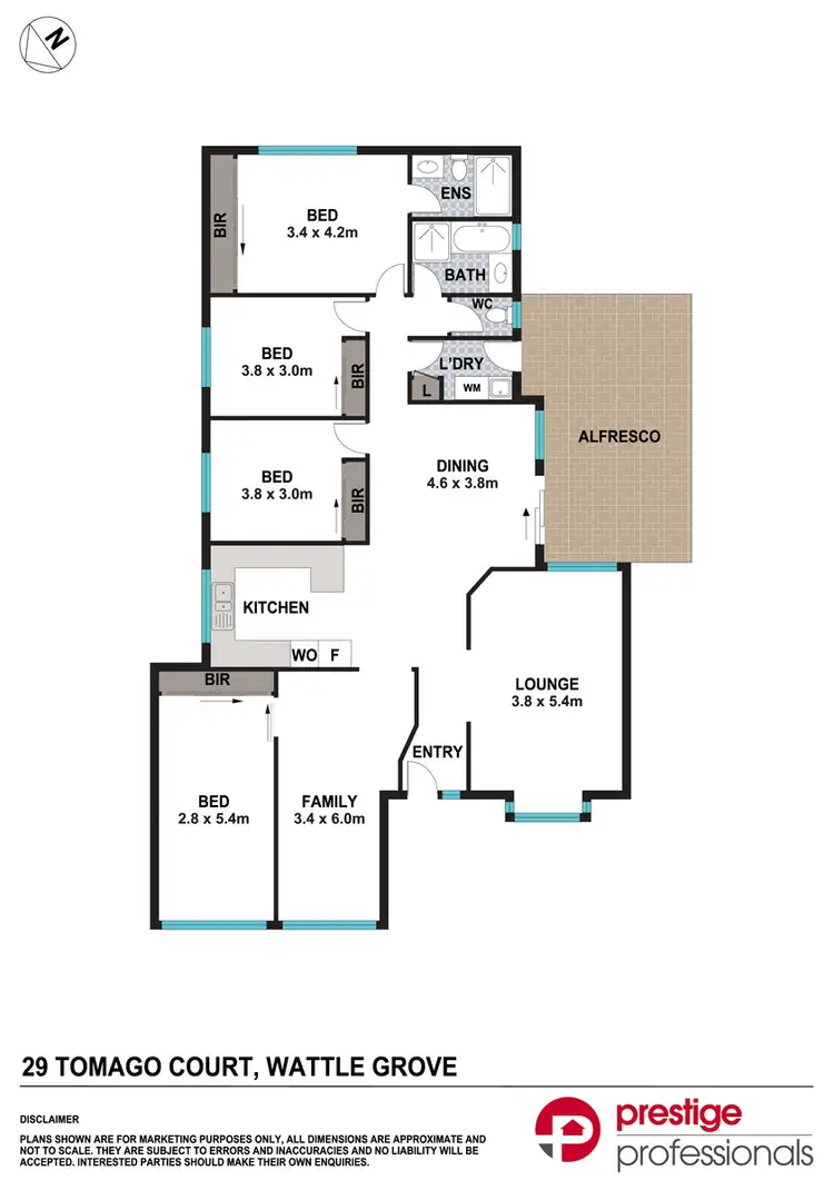 Floorplan of Homely house listing, 29 Tomago Court, Wattle Grove NSW 2173