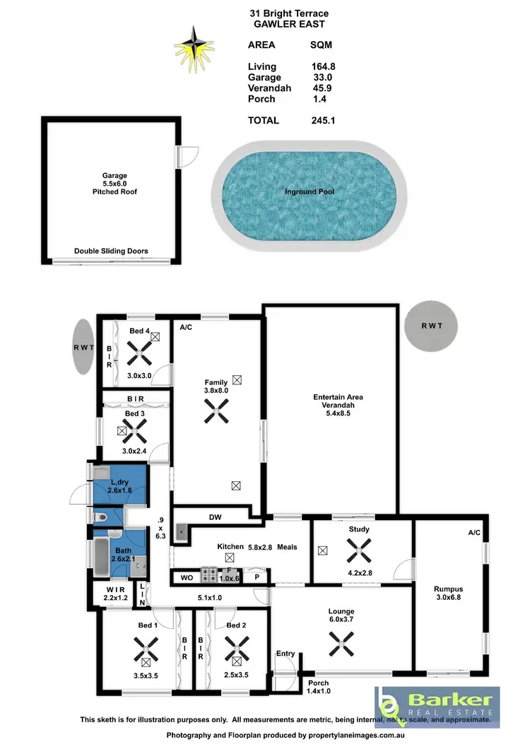 Floorplan of Homely house listing, 31 Bright Terrace, Gawler East SA 5118