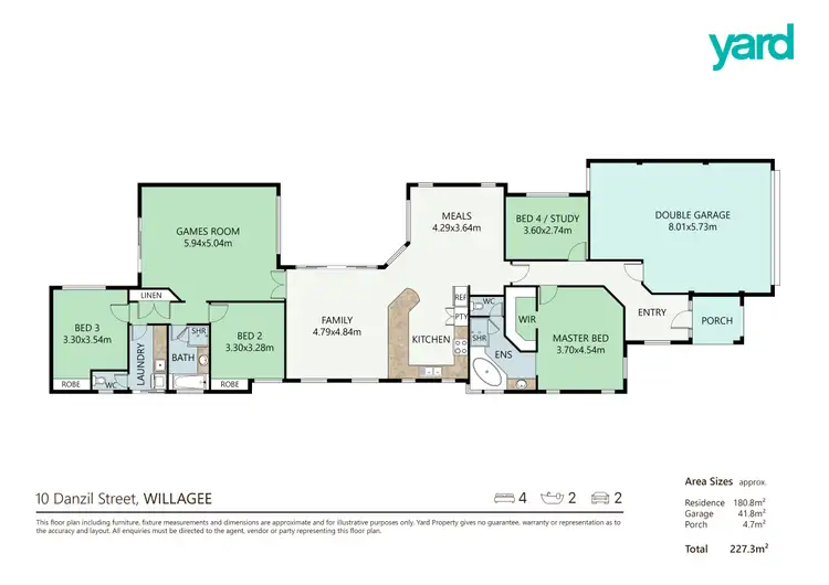 Floorplan of Homely house listing, 10 Danzil Street, Willagee WA 6156