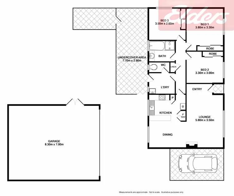 Floorplan of Homely house listing, 54 Wigg Street, Wodonga VIC 3690
