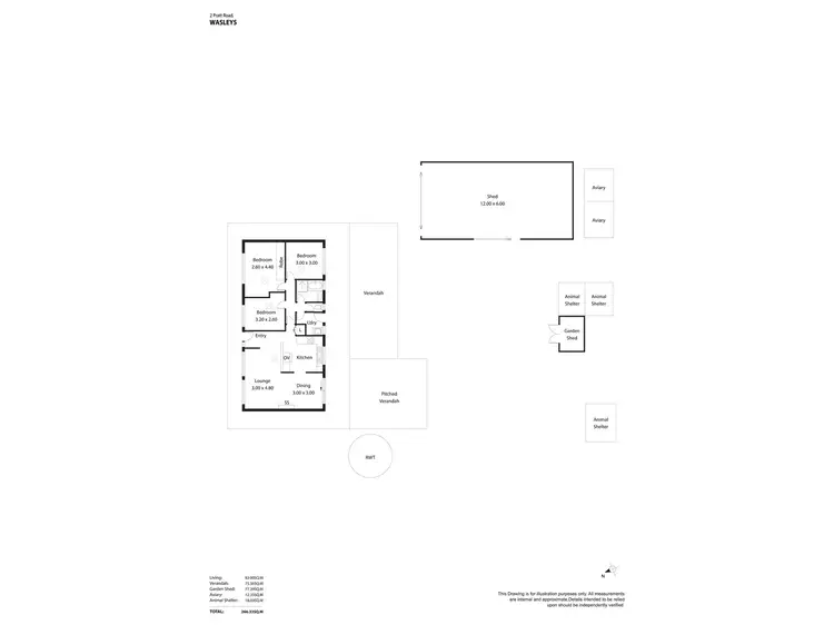 Floorplan of Homely house listing, 2 Pratt Road, Wasleys SA 5400