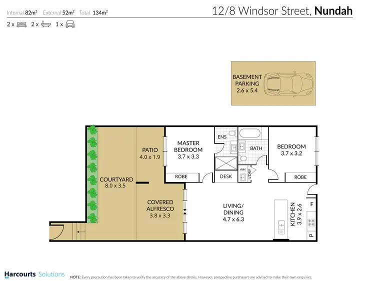 Floorplan of Homely unit listing, 12/8 Windsor Street, Nundah QLD 4012