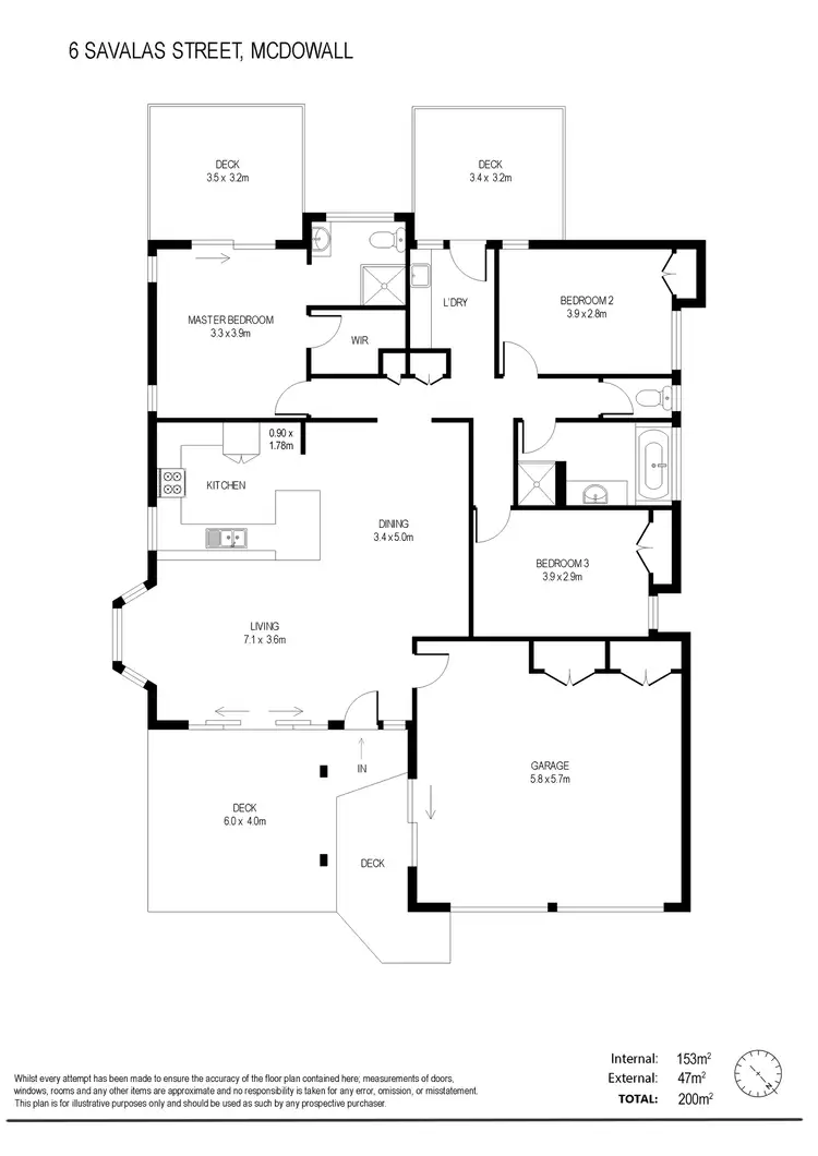 Floorplan of Homely house listing, 6 Savalas Street, Mcdowall QLD 4053