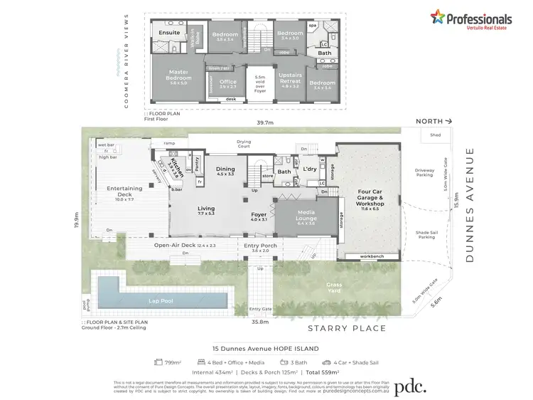 Floorplan of Homely house listing, 15 Dunnes Avenue, Hope Island QLD 4212