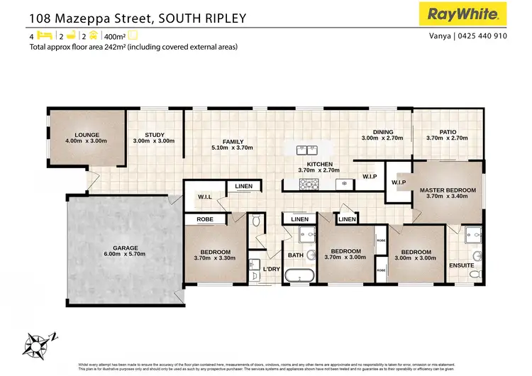 Floorplan of Homely house listing, 108 Mazeppa Street, South Ripley QLD 4306