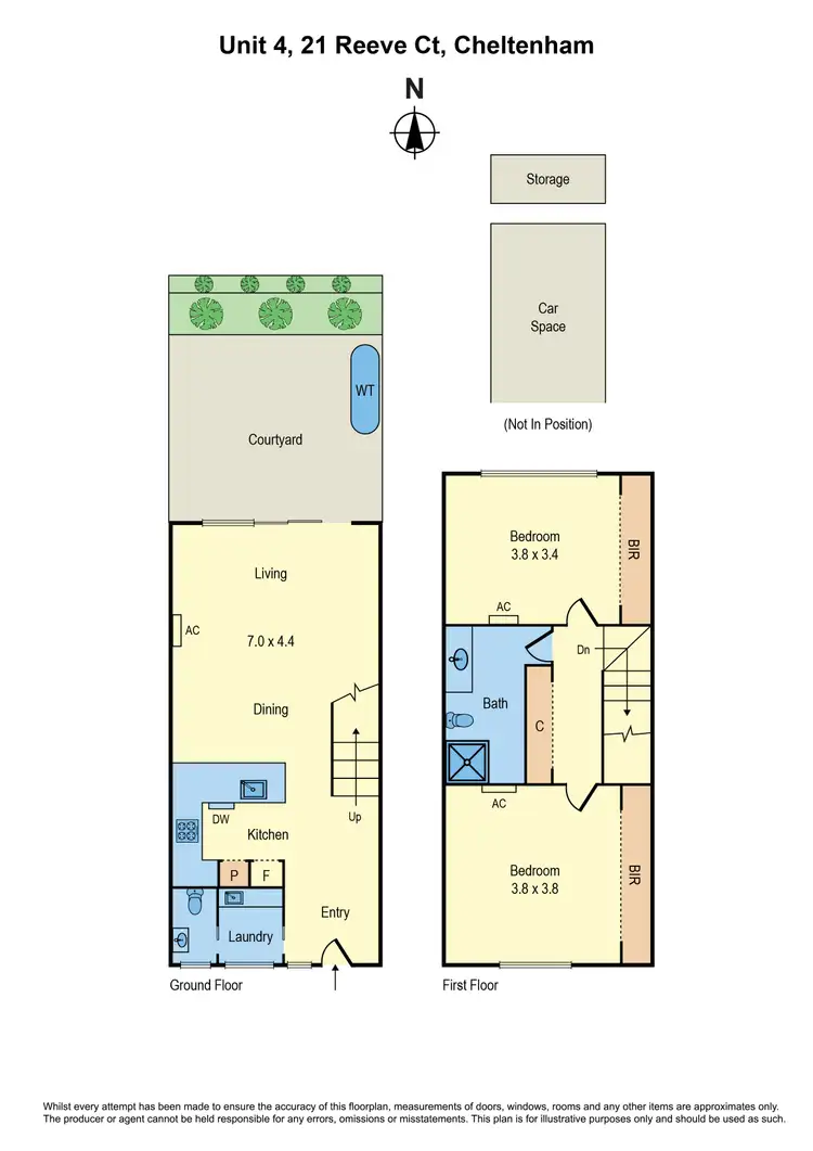Floorplan of Homely apartment listing, 4/21 Reeve Court, Cheltenham VIC 3192