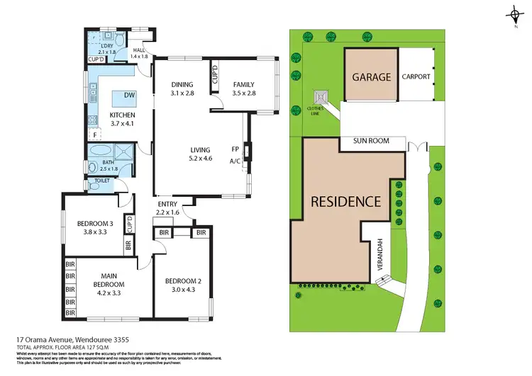 Floorplan of Homely house listing, 17 Orama Avenue, Wendouree VIC 3355