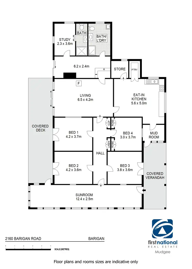 Floorplan of Homely rural property listing, 2160 Barigan Road, Mudgee NSW 2850