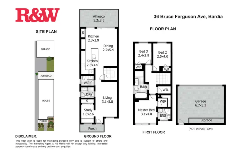 Floorplan of Homely house listing, 36 Bruce Ferguson Avenue, Bardia NSW 2565
