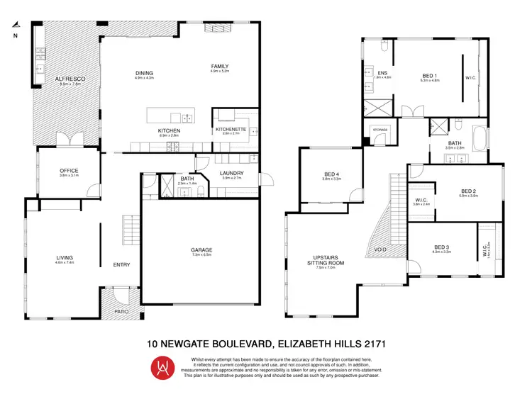 Floorplan of Homely house listing, 10 Newgate Boulevard, Elizabeth Hills NSW 2171
