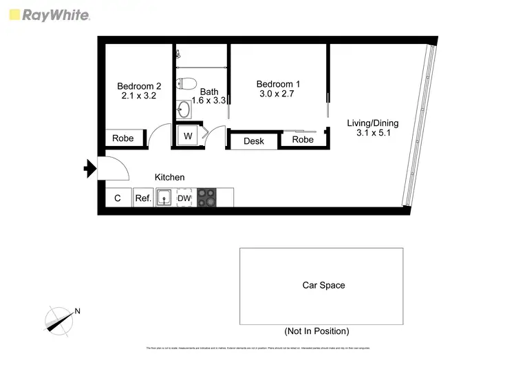Floorplan of Homely apartment listing, 1409/18 Mt Alexander Road, Travancore VIC 3032