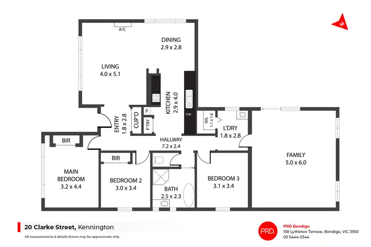 Floorplan of Homely house listing, 20 Clarke Street, Kennington VIC 3550