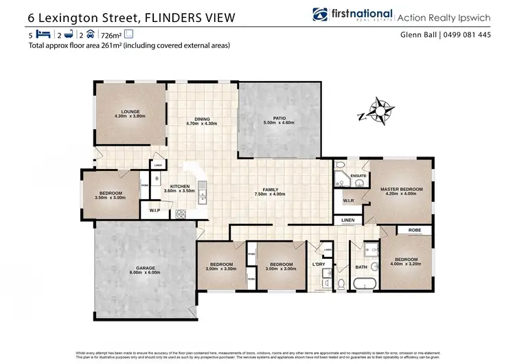 Floorplan of Homely house listing, 6 Lexington Street, Flinders View QLD 4305