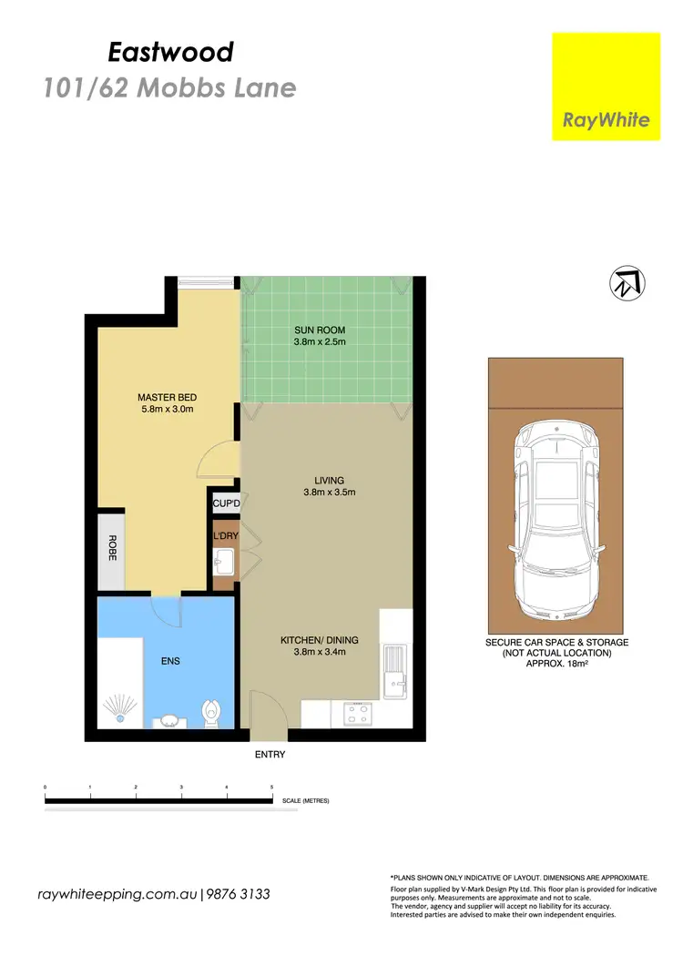 Floorplan of Homely apartment listing, 101/62 Mobbs Lane, Eastwood NSW 2122