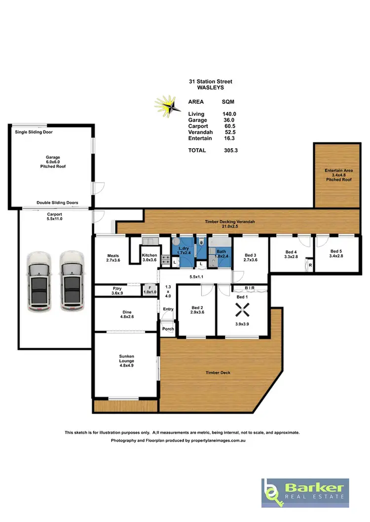 Floorplan of Homely house listing, 31 Station Street, Wasleys SA 5400