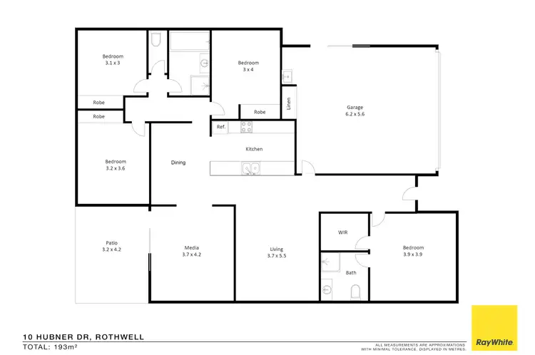 Floorplan of Homely house listing, 10 Hubner Drive, Rothwell QLD 4022