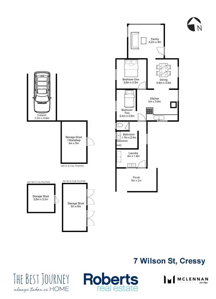 Floorplan of Homely house listing, 7 Wilson Street, Cressy TAS 7302