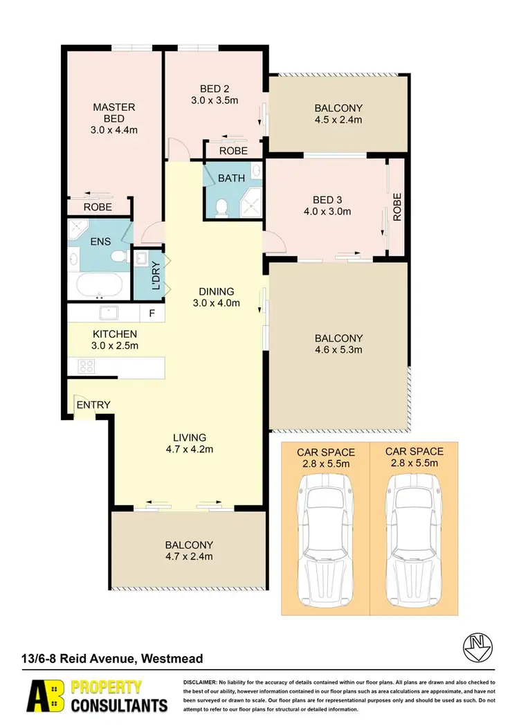 Floorplan of Homely unit listing, 13/6-8 Reid Avenue, Westmead NSW 2145