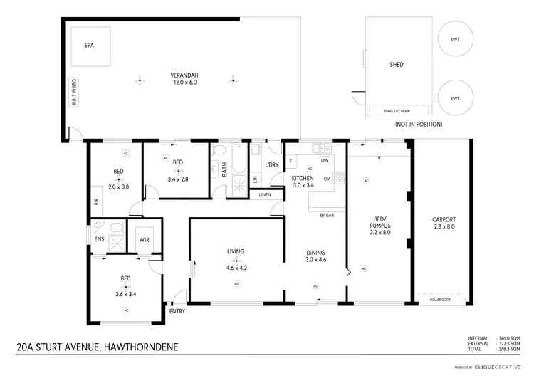 Floorplan of Homely house listing, 20A Sturt Avenue, Hawthorndene SA 5051
