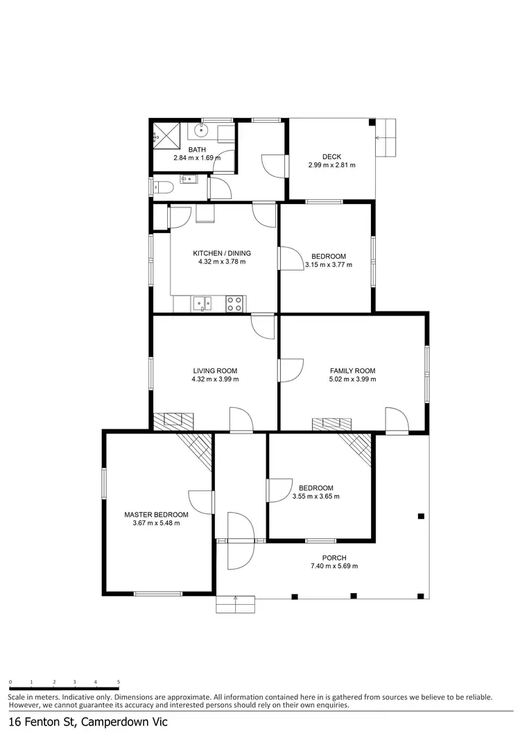 Floorplan of Homely house listing, 16 Fenton Street, Camperdown VIC 3260