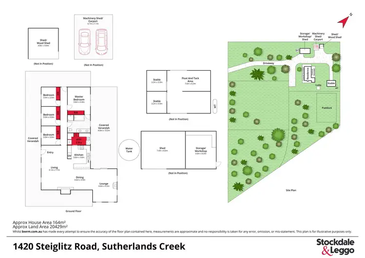 Floorplan of Homely house listing, 1420 Steiglitz Road, Sutherlands Creek VIC 3331