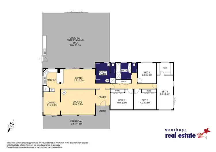Floorplan of Homely rural property listing, 3503 Oxley Highway, Wauchope NSW 2446