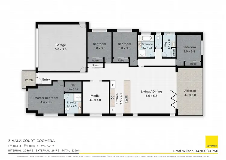Floorplan of Homely house listing, 3 Mala Court, Coomera QLD 4209