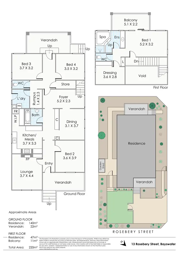 Floorplan of Homely house listing, 13 Rosebery Street, Bayswater WA 6053
