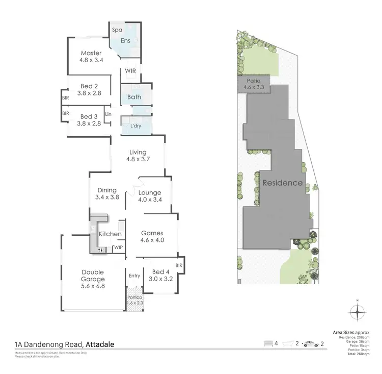 Floorplan of Homely house listing, 1A Dandenong Road, Attadale WA 6156