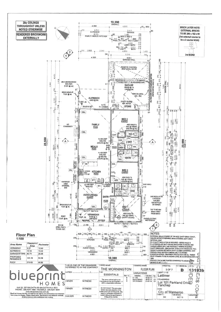 Floorplan of Homely house listing, 42 Parkland Drive, Yanchep WA 6035