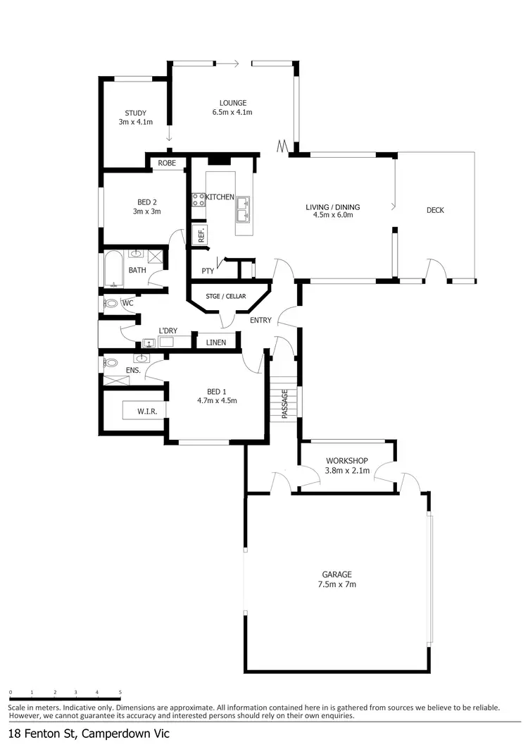 Floorplan of Homely house listing, 18 Fenton Street, Camperdown VIC 3260