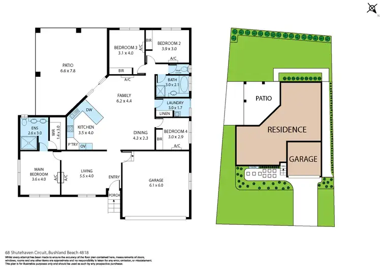 Floorplan of Homely house listing, 68 Shutehaven Circuit, Bushland Beach QLD 4818