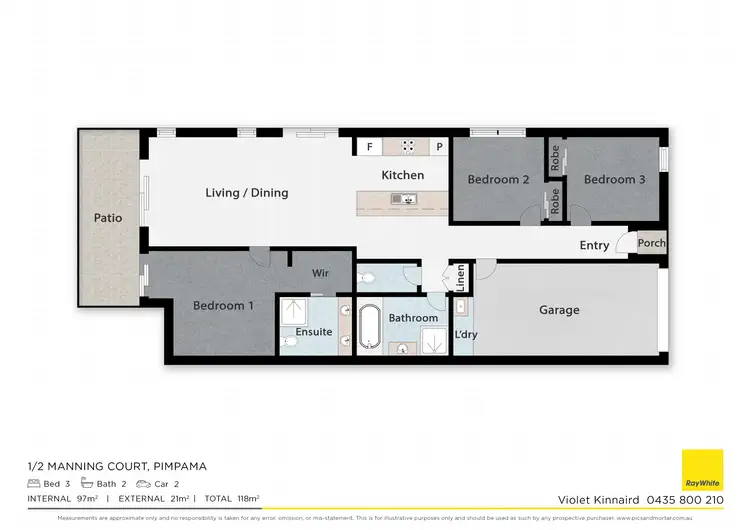 Floorplan of Homely house listing, 1/2 Manning Court, Pimpama QLD 4209