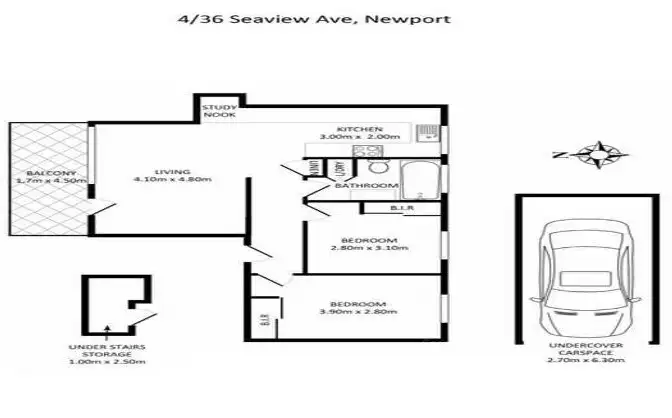 Floorplan of Homely apartment listing, 4/36 Seaview Avenue, Newport NSW 2106