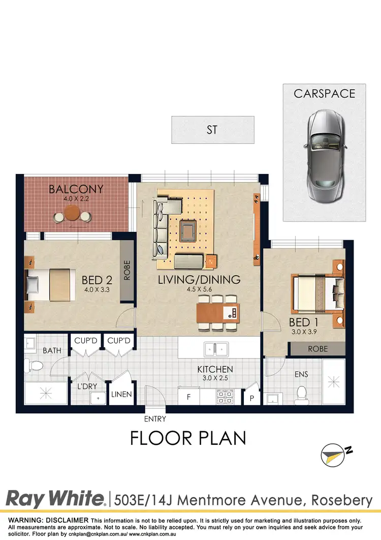 Floorplan of Homely apartment listing, 503E/14J Mentmore Avenue, Rosebery NSW 2018