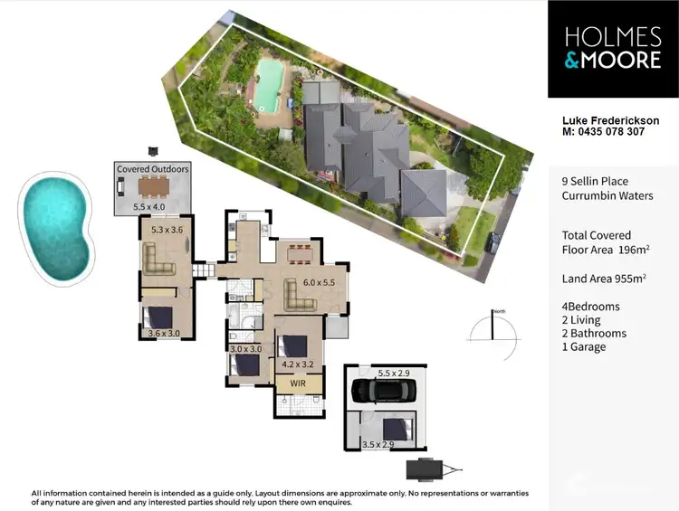 Floorplan of Homely house listing, 9 Sellin Place, Currumbin Waters QLD 4223