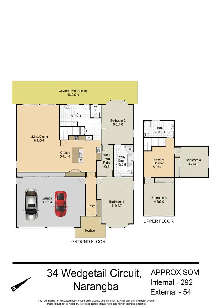 Floorplan of Homely house listing, 34 Wedgetail Circuit, Narangba QLD 4504