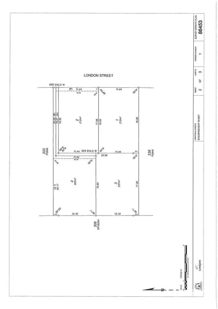 Floorplan of Homely land listing, 103 London Street, Mount Hawthorn WA 6016