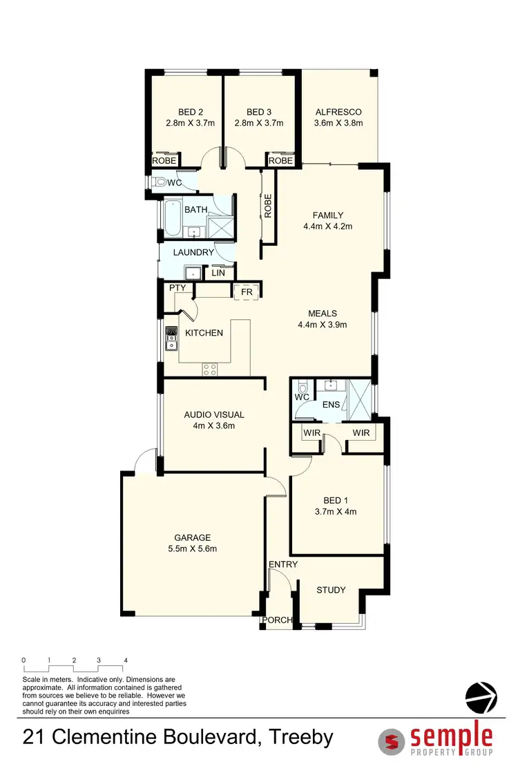 Floorplan of Homely house listing, 21 Clementine Boulevard, Treeby WA 6164