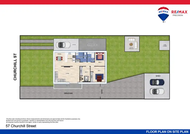 Floorplan of Homely house listing, 57 Churchill Street, Svensson Heights QLD 4670